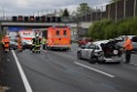 VU Auffahrunfall A 3 Rich Oberhausen kurz vor AS Koeln Dellbrueck P150